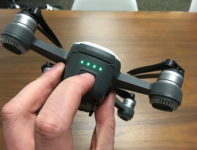 Turning on DJI Drone Turning on DJI Drone